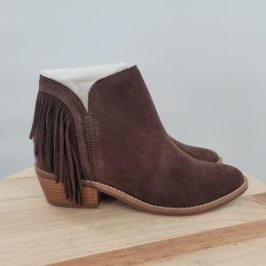 New Lucky Brand Womens Freedah Soil Ankle Boots Brown Size 6M (2321612)